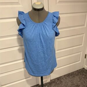 Loft ruffle tank